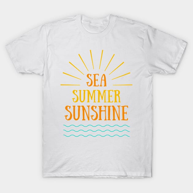 SEA SUMMER SUNSHINE T-Shirt by MeKong